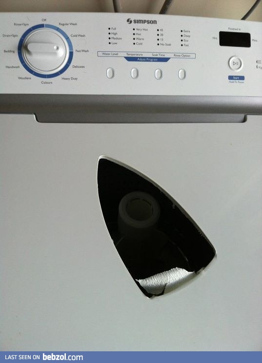 I accidentally left the iron on...