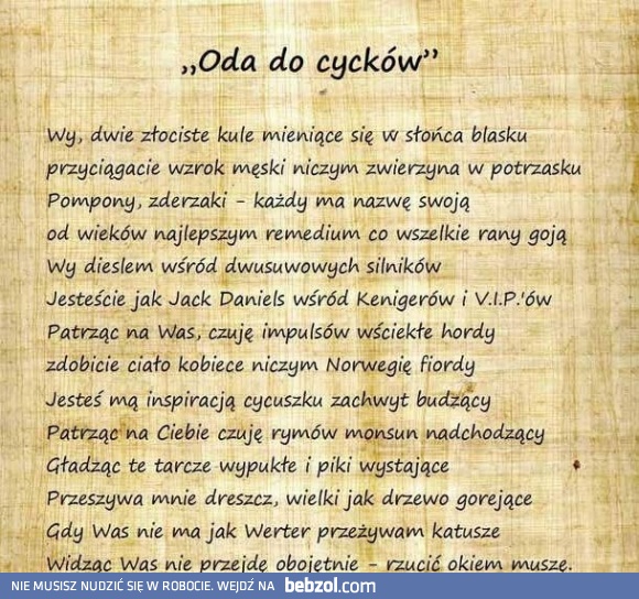 Oda do cycków