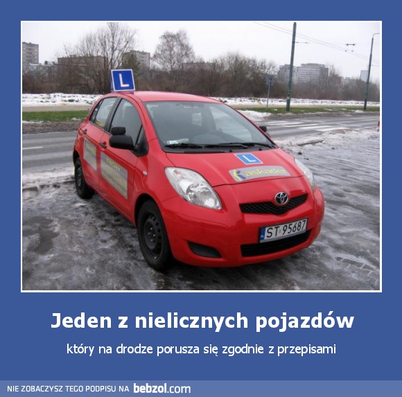 Jeden z nielicznych pojazdów