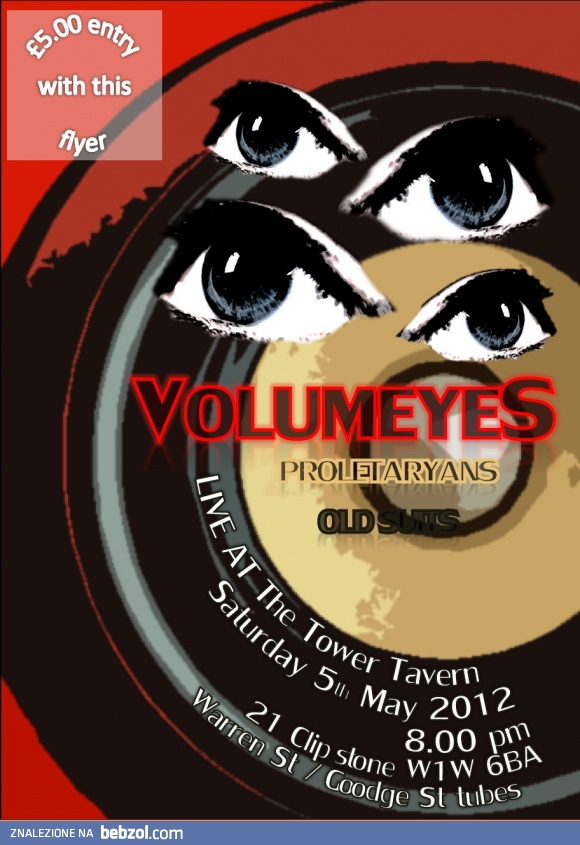Volumeyes live THE TOWER TAVERN 5th May 2012!!!