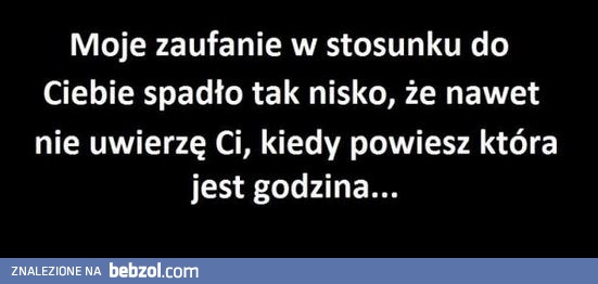 Moje zaufanie