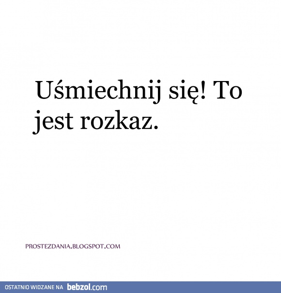 Uśmiechnij się!