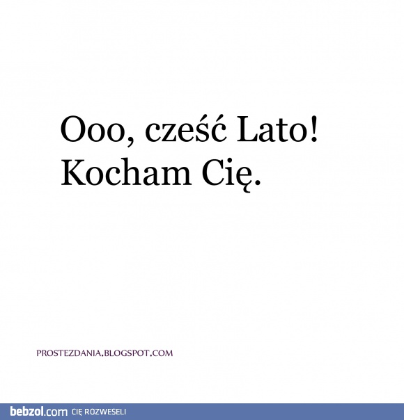 kocham lato