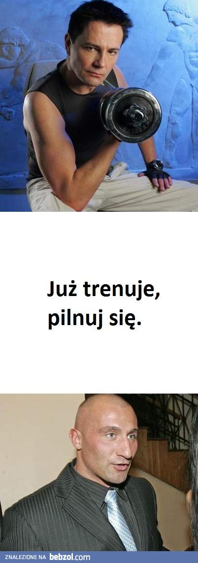 Krzysiu już trenuje..