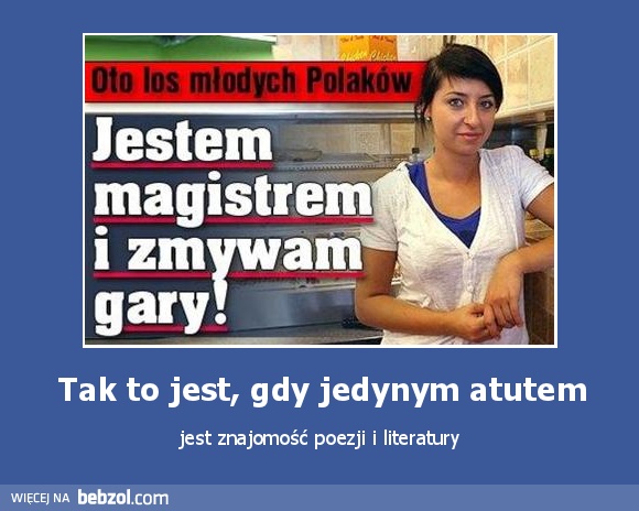 Tak to jest, gdy jedynym atutem