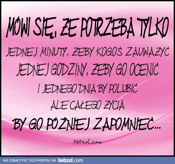 Potrzeba tylko...