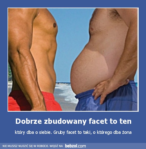 Dobrze zbudowany facet to ten