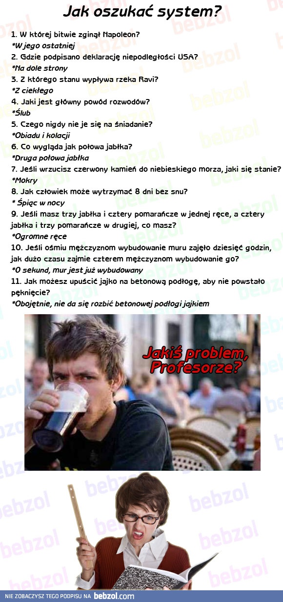 Sprytny student jest sprytny