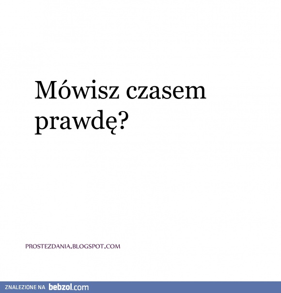 poważne pytanie