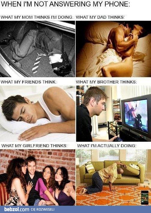 Kiedy nie odbieram telefonu