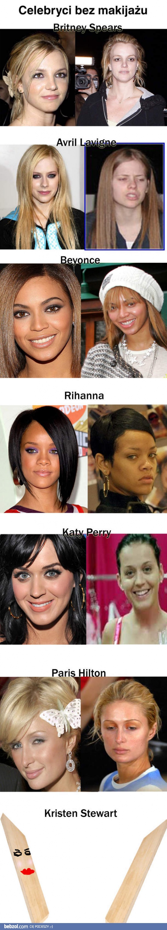Gwiazdy bez makijażu