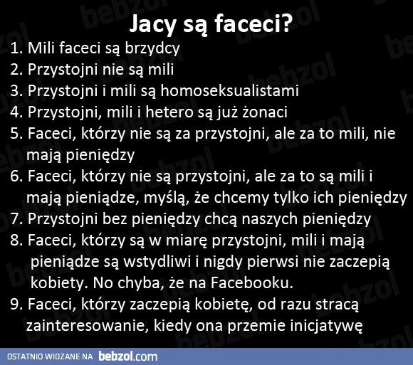 Jacy są faceci