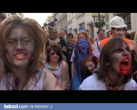 Żywe trupy zaatakowały stolicę ! - Zombie Walk Warszawa 2012