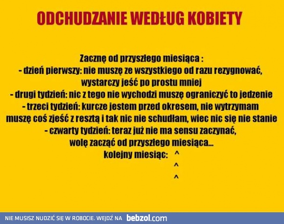 Odchudzanie według kobiety