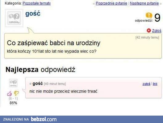 Co zaśpiewać babci?