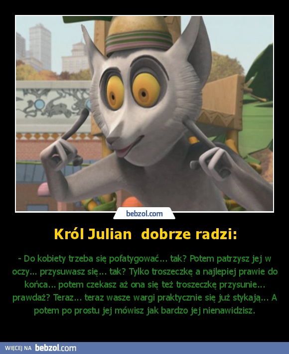 Król Julian  dobrze radzi: