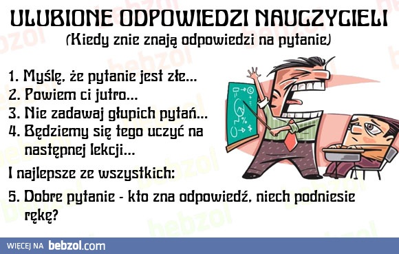 Najlepsze odpowiedzi nauczycieli