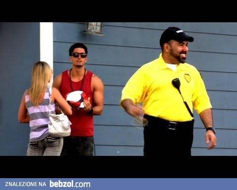 Żart z pompowaniem piłki