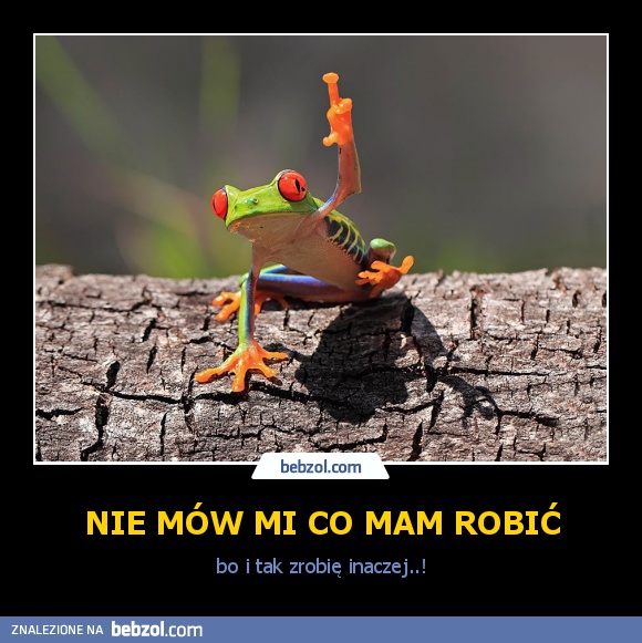 Nie mów mi co mam robić