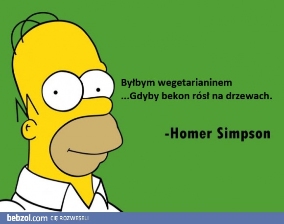 Homer Simpson o wegetarianizmie