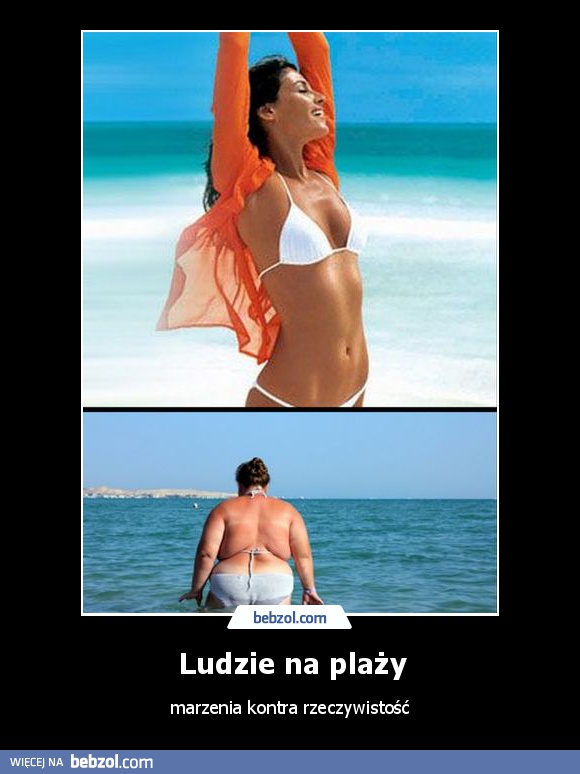 Ludzie na plaży