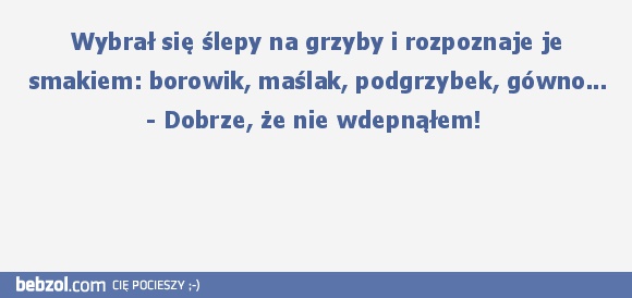  Dobrze, że nie wdepnąłem!  