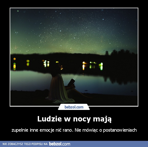 Ludzie w nocy mają