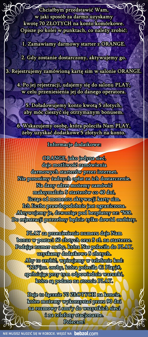 Jak zarobić 70zł na twojej komórce?
