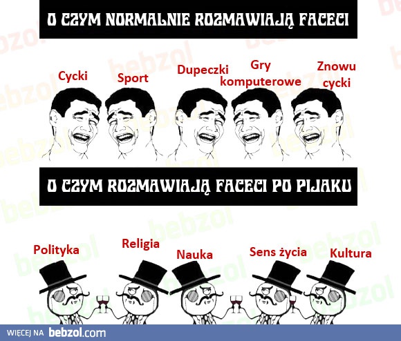 O czym rozmawiają faceci