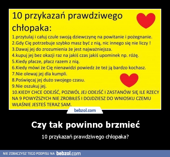 Czy tak powinno brzmieć