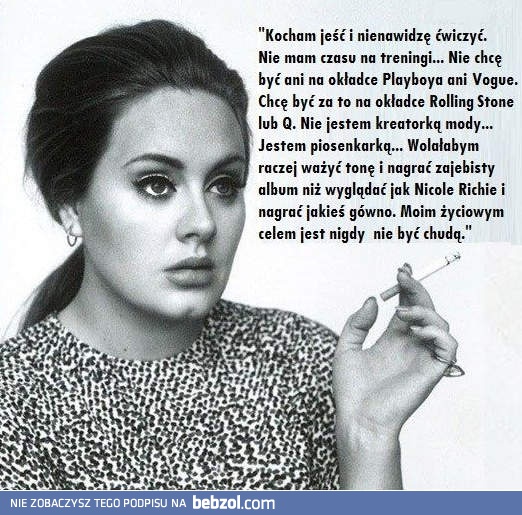 Życiowy cel Adele