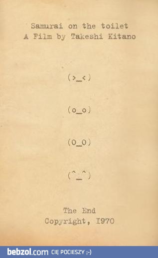 Samuraj w toalecie