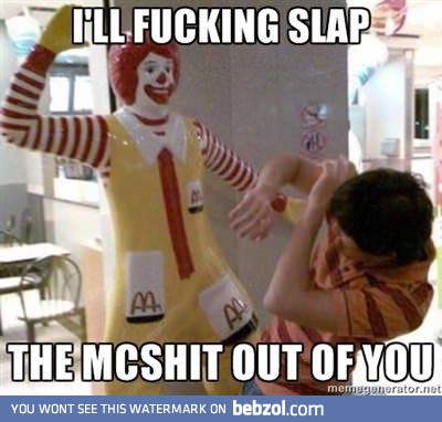 Ronald is pissed