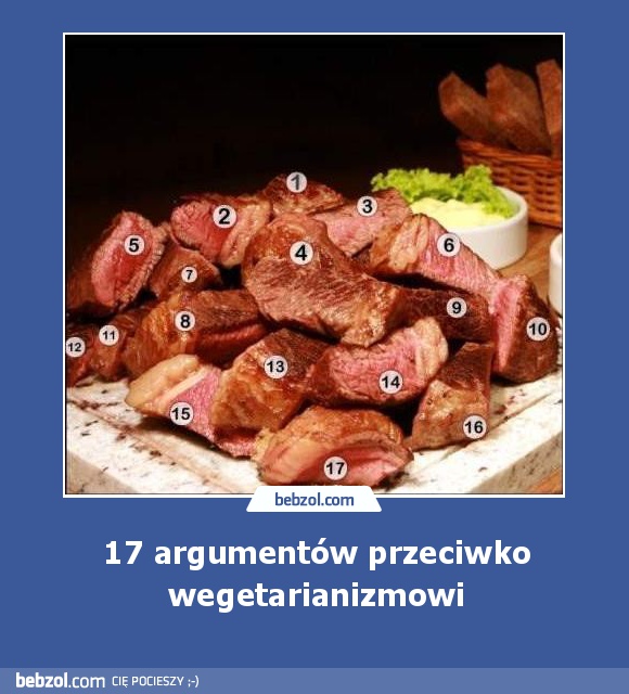 17 argumentów przeciwko wegetarianizmowi
