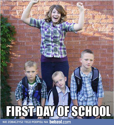 Dzieci do szkoły - teraz mama ma wakacje