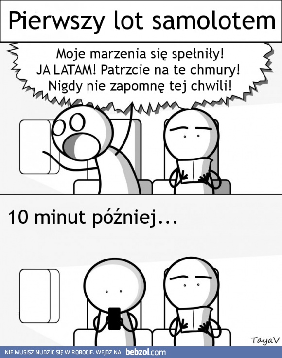 Pierwszy lot samolotem