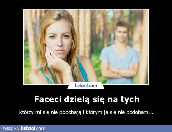Faceci dzielą się na tych