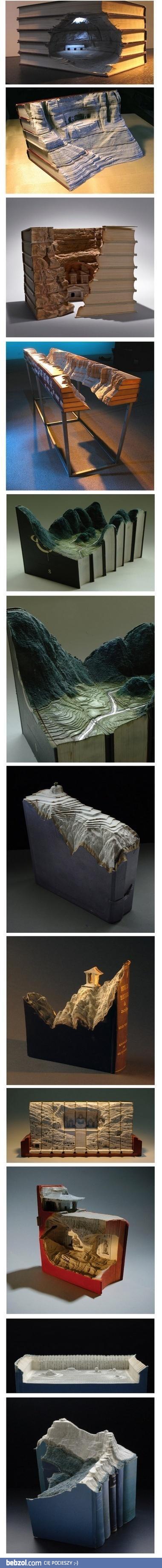 Rzeźba w książkach