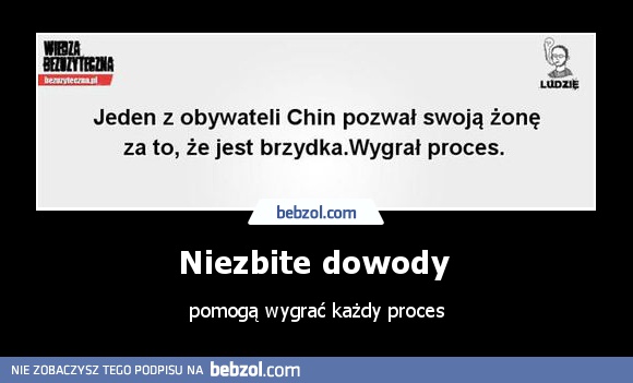 Niezbite dowody 