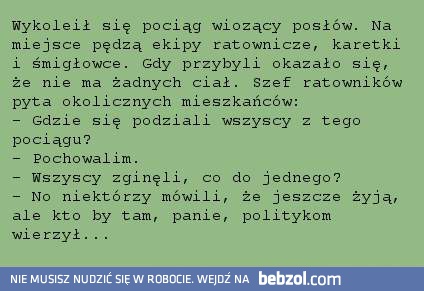 Wykoleił się pociąg z posłami
