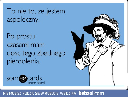 Nie jestem aspołeczny