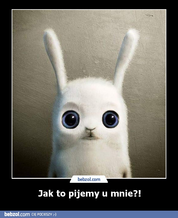 Jak to pijemy u mnie?!