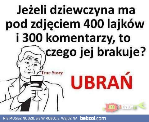 Czego brakuje twojej dziewczynie?