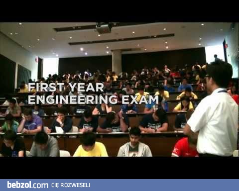 Flashmob podczas egzaminu