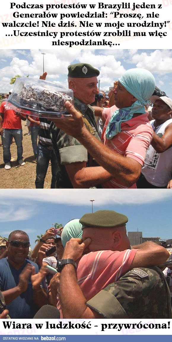 Zaskoczenie podczas protestów w Brazylii