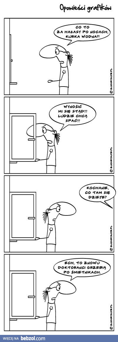 Doktoranci grzebią po śmietnikach