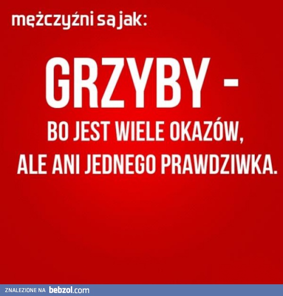 Mężczyźni są jak grzyby