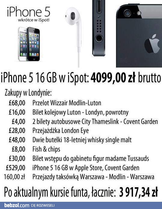 Jak taniej kupić iPhone 5: