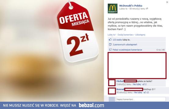 Najnowsza promocja w McDonalds