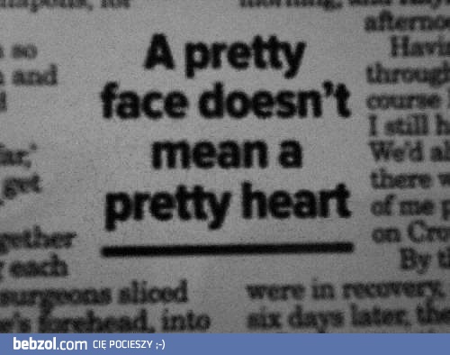 A pretty face...